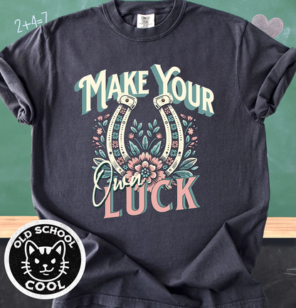 Make Your Own Luck Boho Horseshoe Tee
