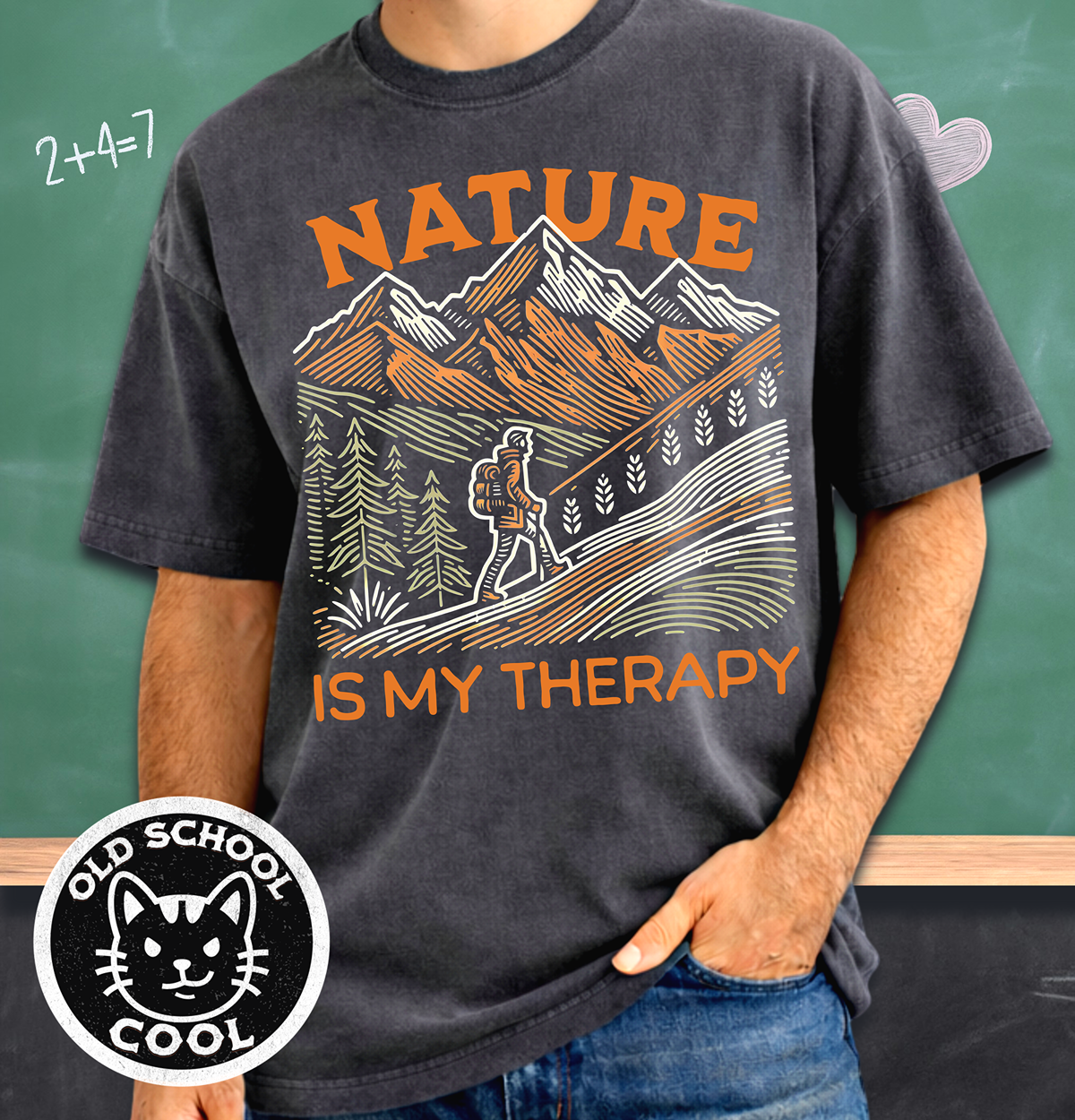 Nature Is the Therapy Hiking Tee