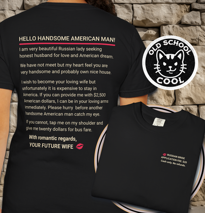 Future Bride Tee- Back + Pocket-style Design