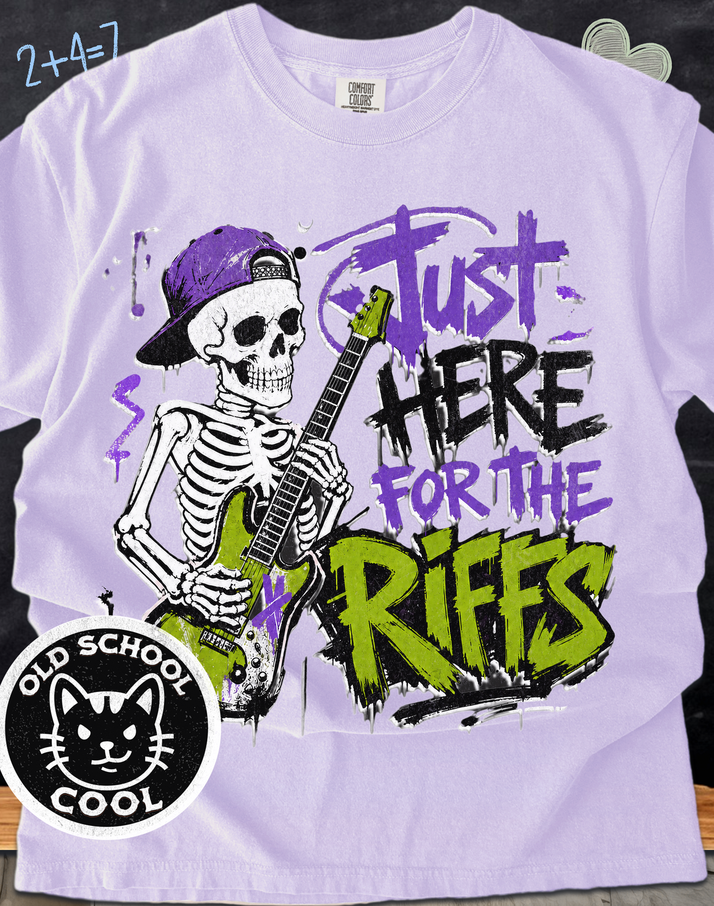 Skeleton Riffs Tee - Front Graphic