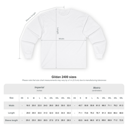 Rockin' Santa Long Sleeve Tee - Gildan Ultra