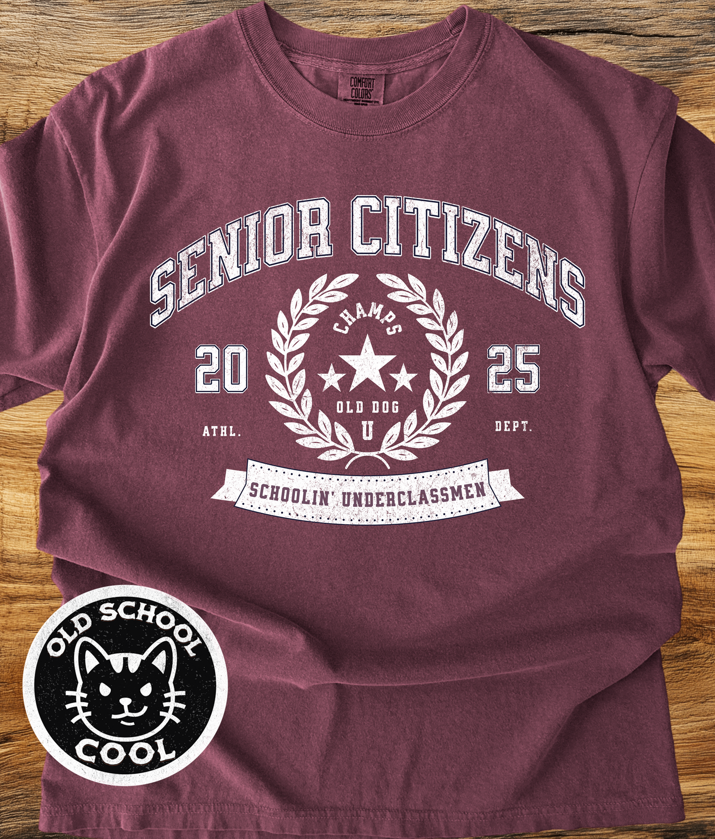 Senior Citizens Old Dog U T-Shirt