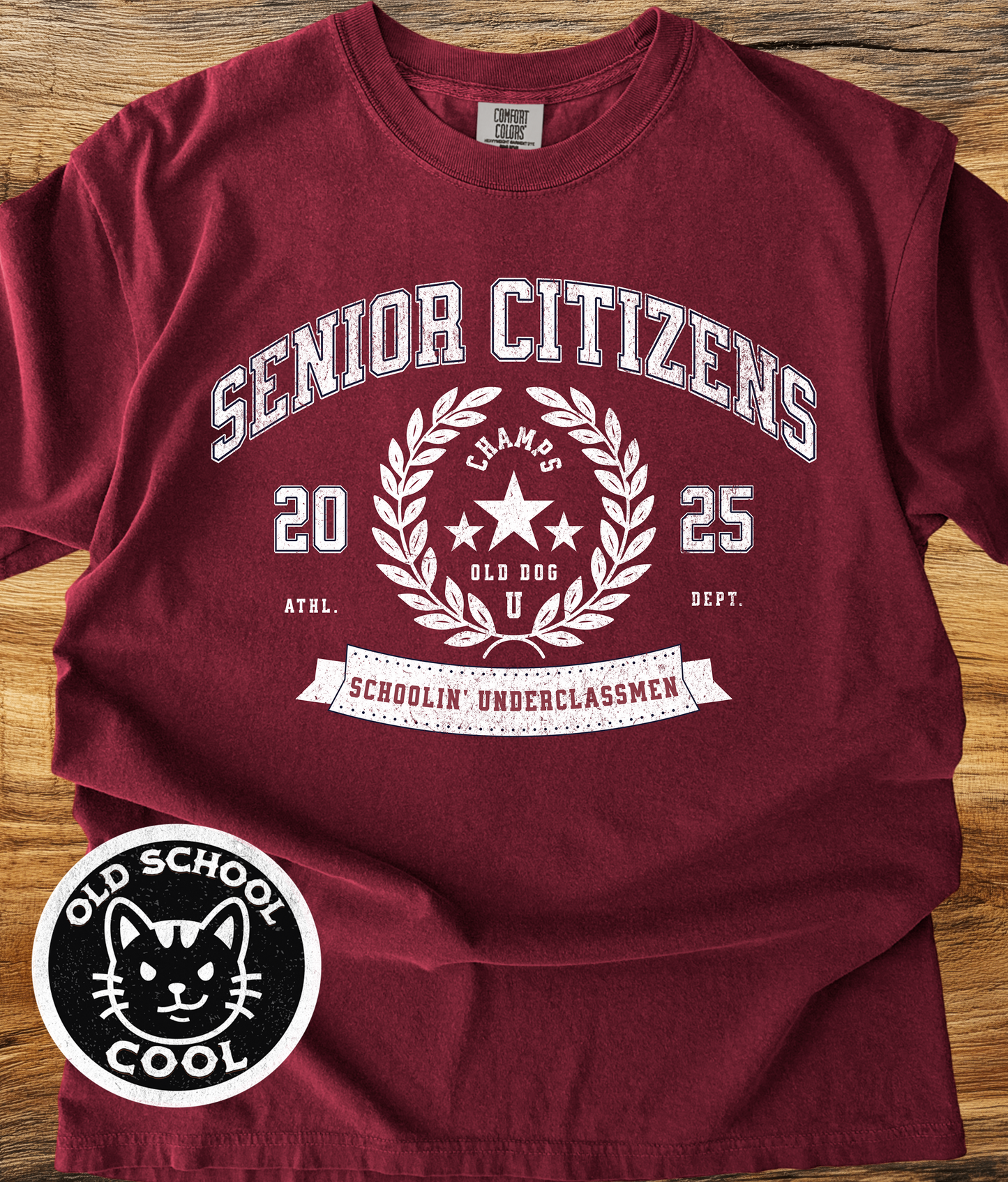 Senior Citizens Old Dog U T-Shirt