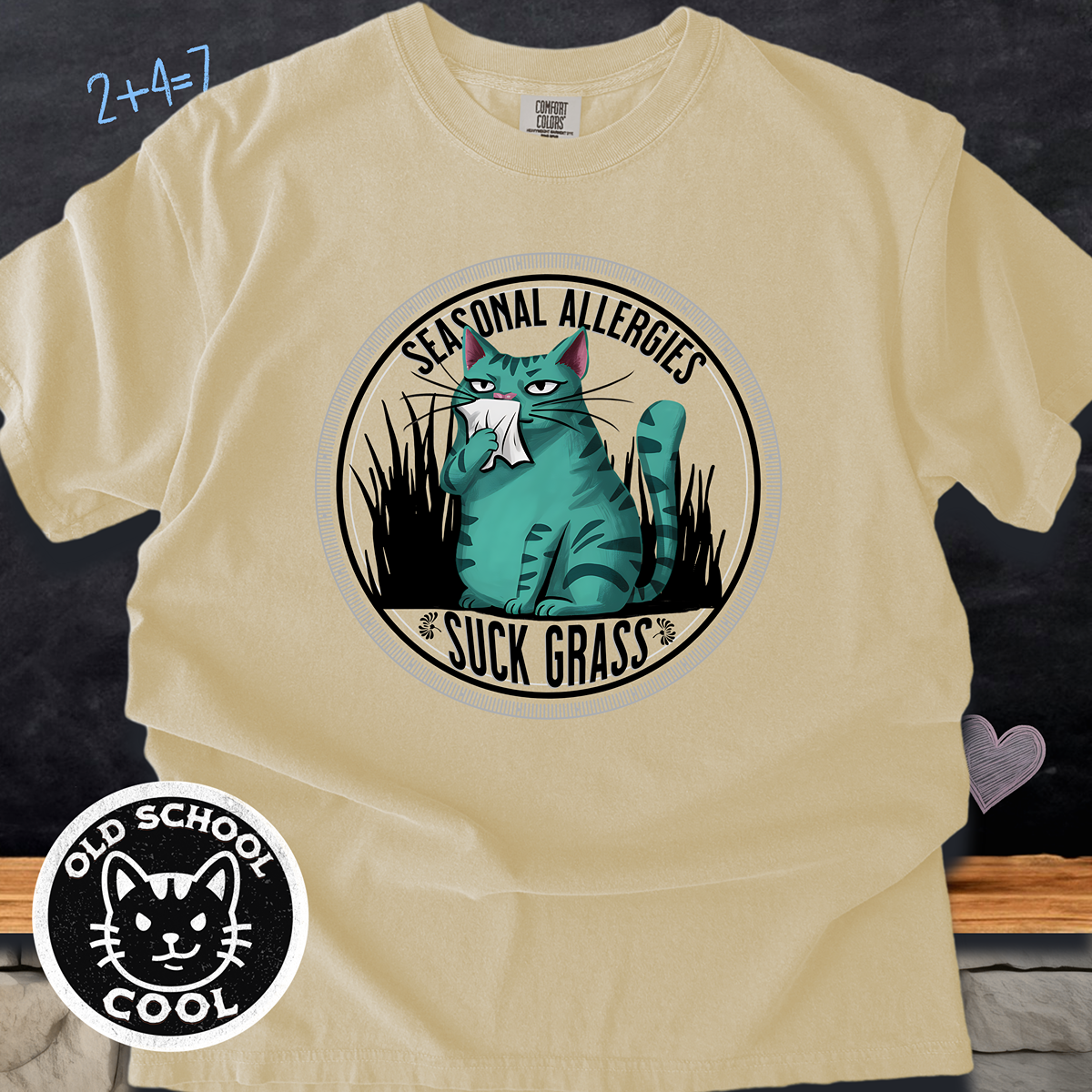 Funny Allergy Cat T-shirt