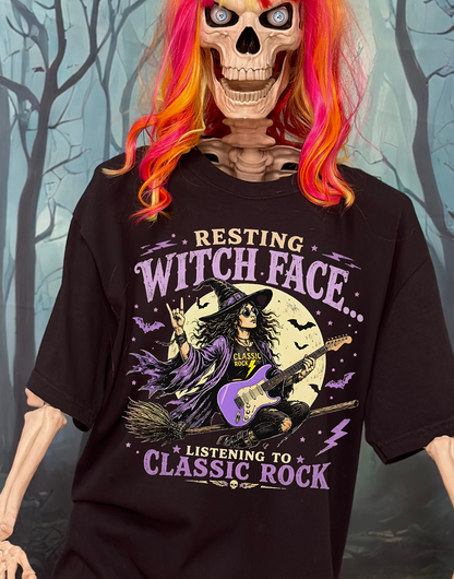 Classic Rock Witch Face Tee