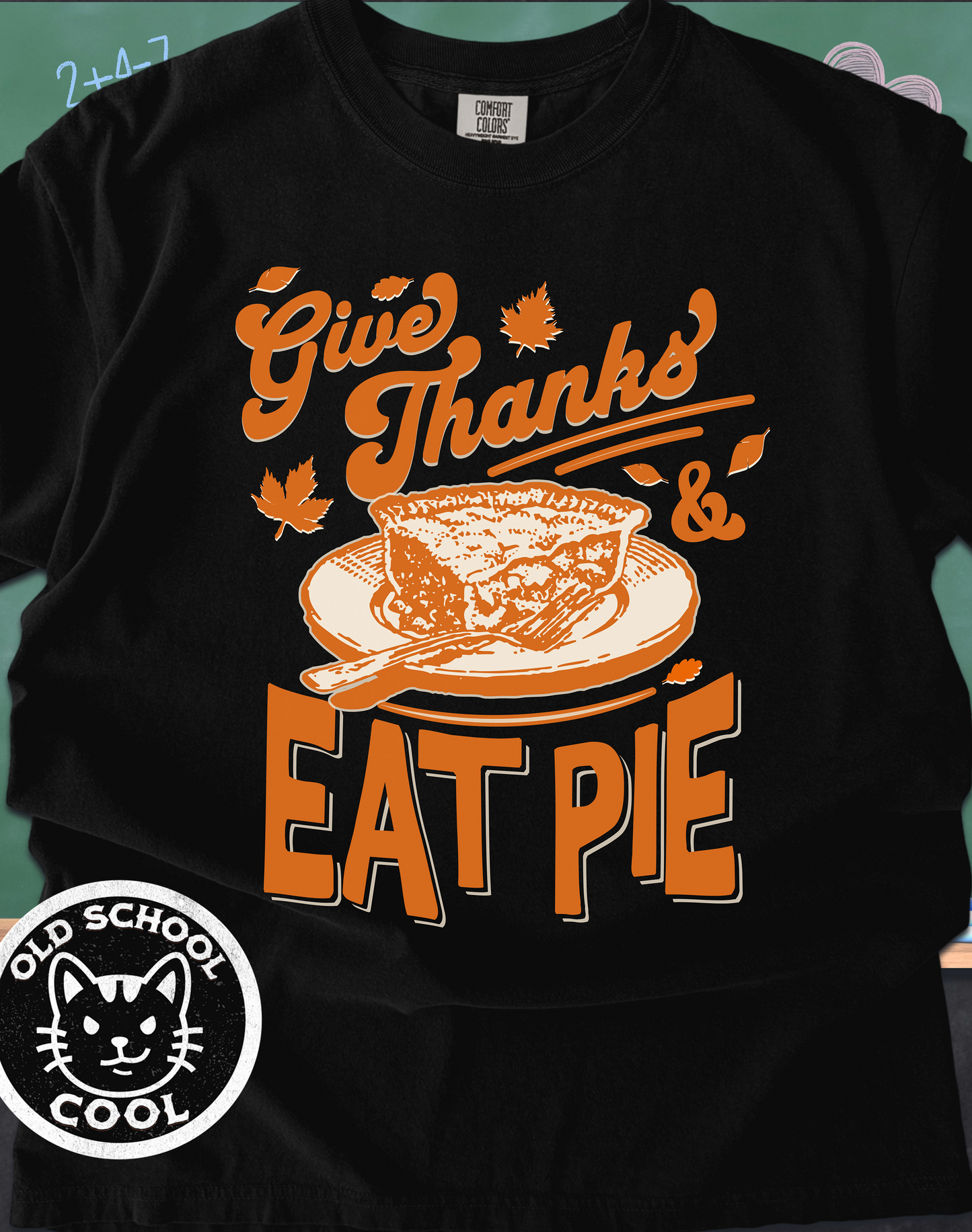 Give Thanks & Eat Pie Tee - Thanksgiving Shirt
