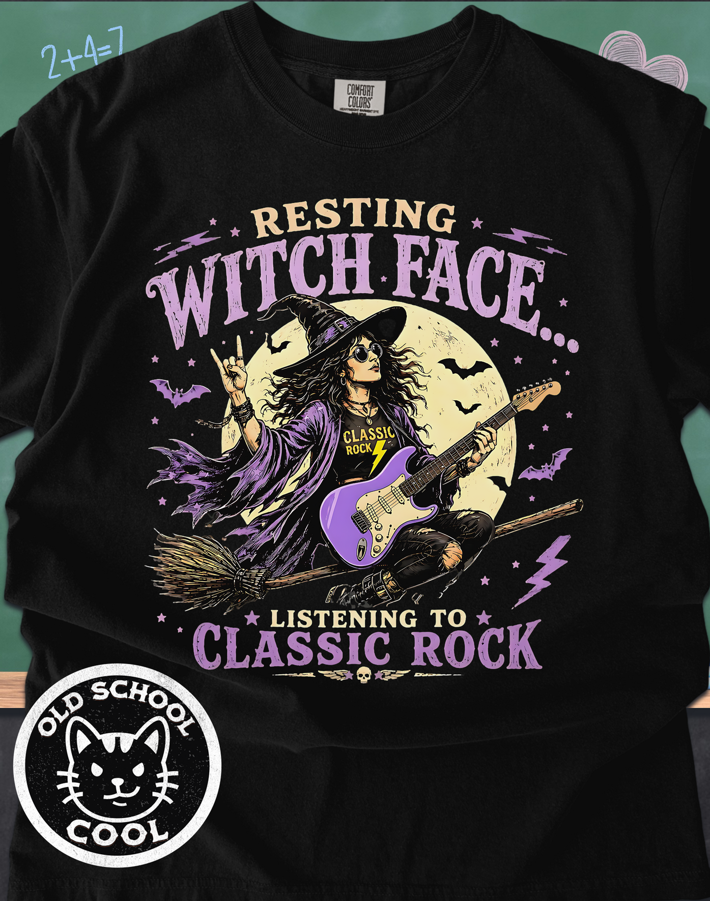 Classic Rock Witch Face Tee
