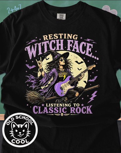 Classic Rock Witch Face Tee