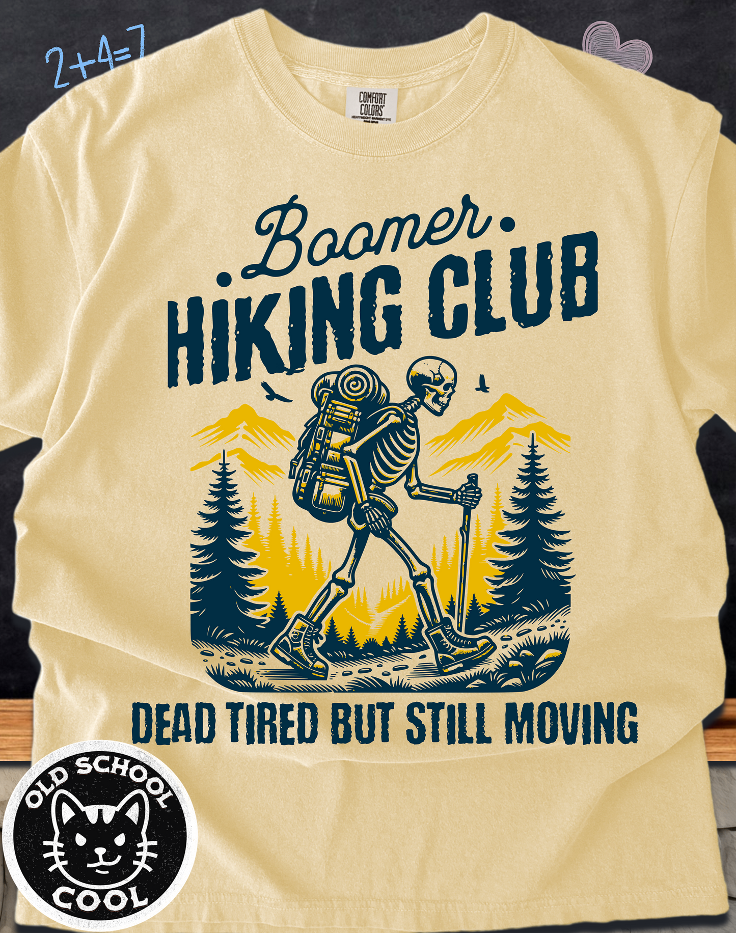 Boomer Hiking Club Skeleton Tee