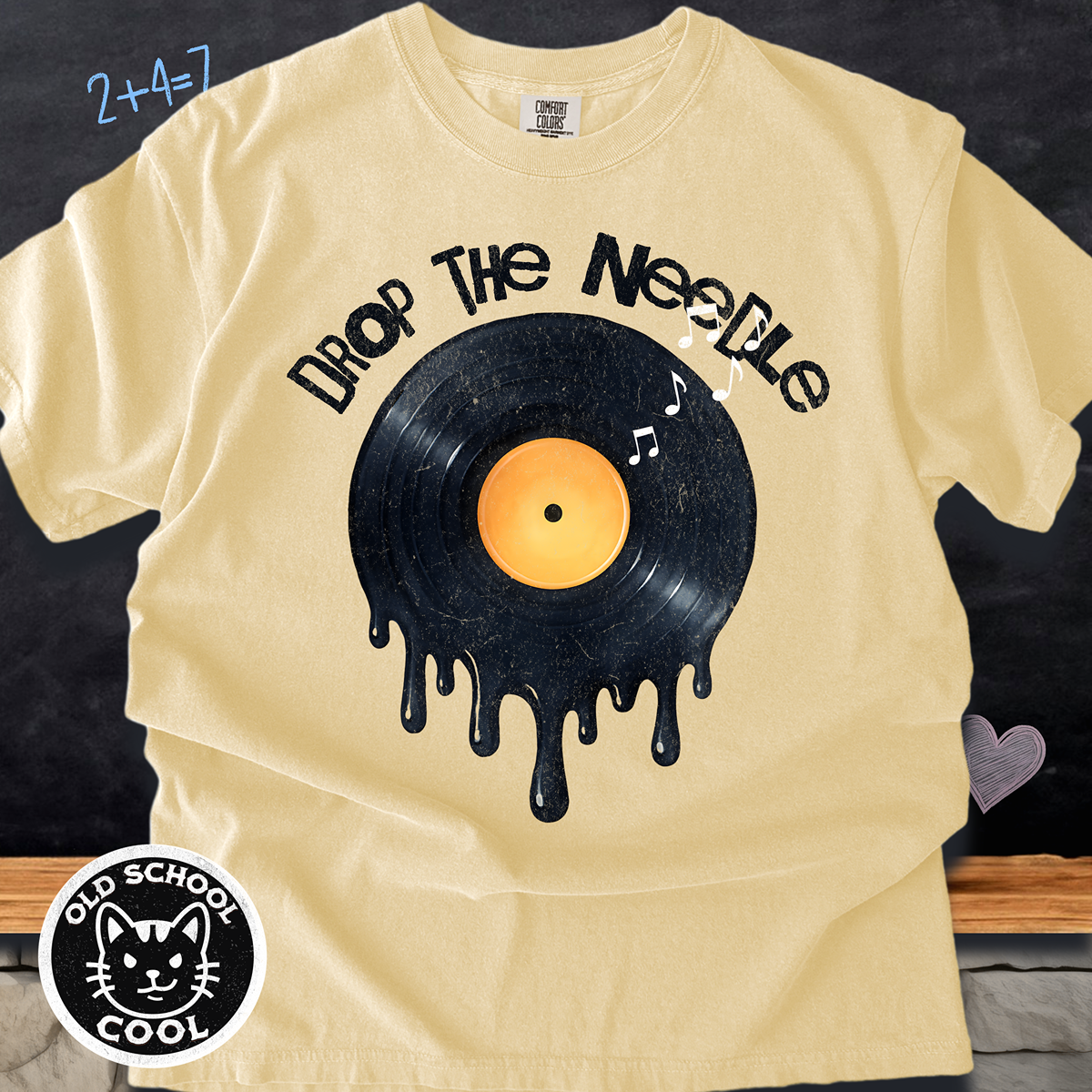 Drop the Needle Vinyl Drip Tee
