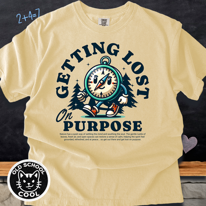Getting Lost Compass Mascot Tee