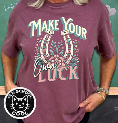 Make Your Own Luck Boho Horseshoe Tee