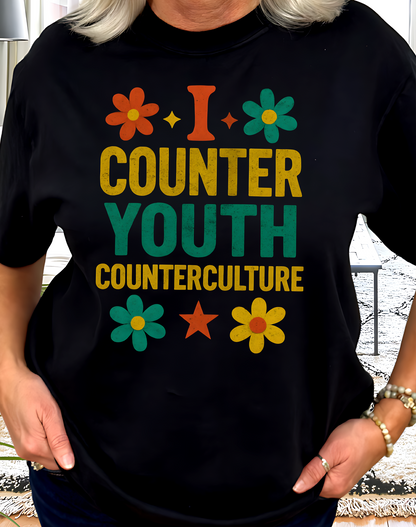 Floral Counter Youth Counterculture Tee