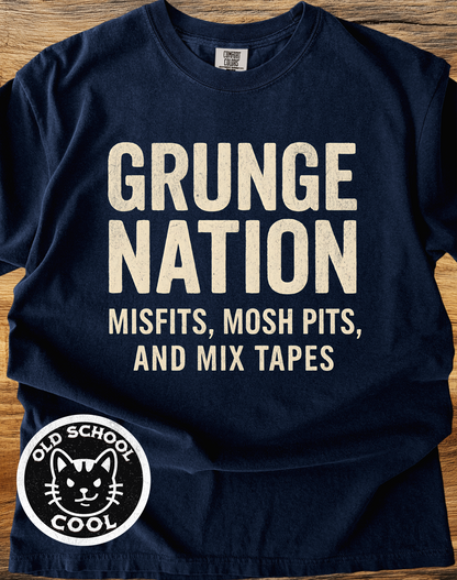 Grunge Nation- Misfits Mosh Pits Mix Tapes Tee
