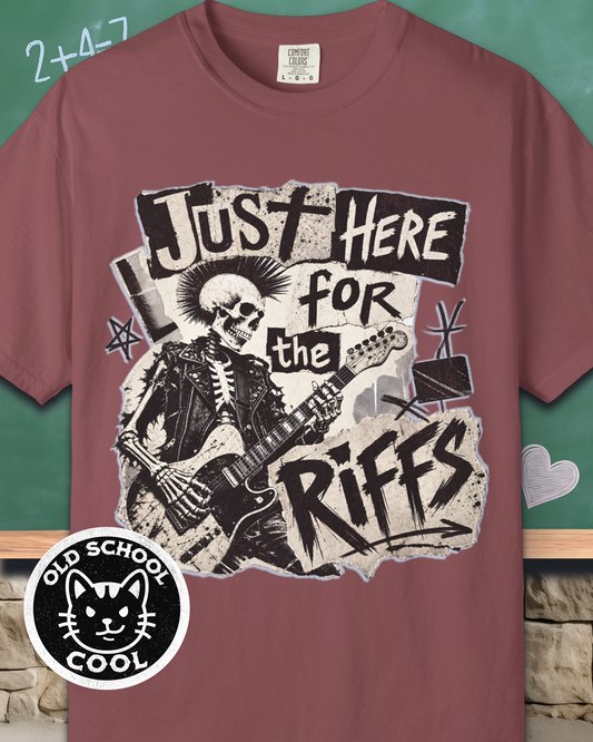 Just Riffs Skeleton Tee - Front Graphic