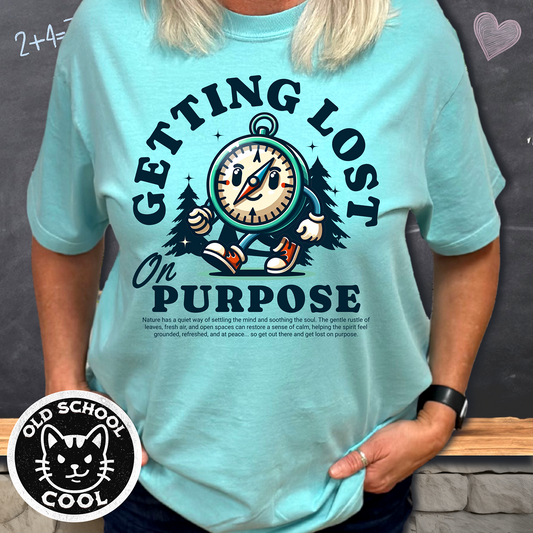 Getting Lost Compass Mascot Tee