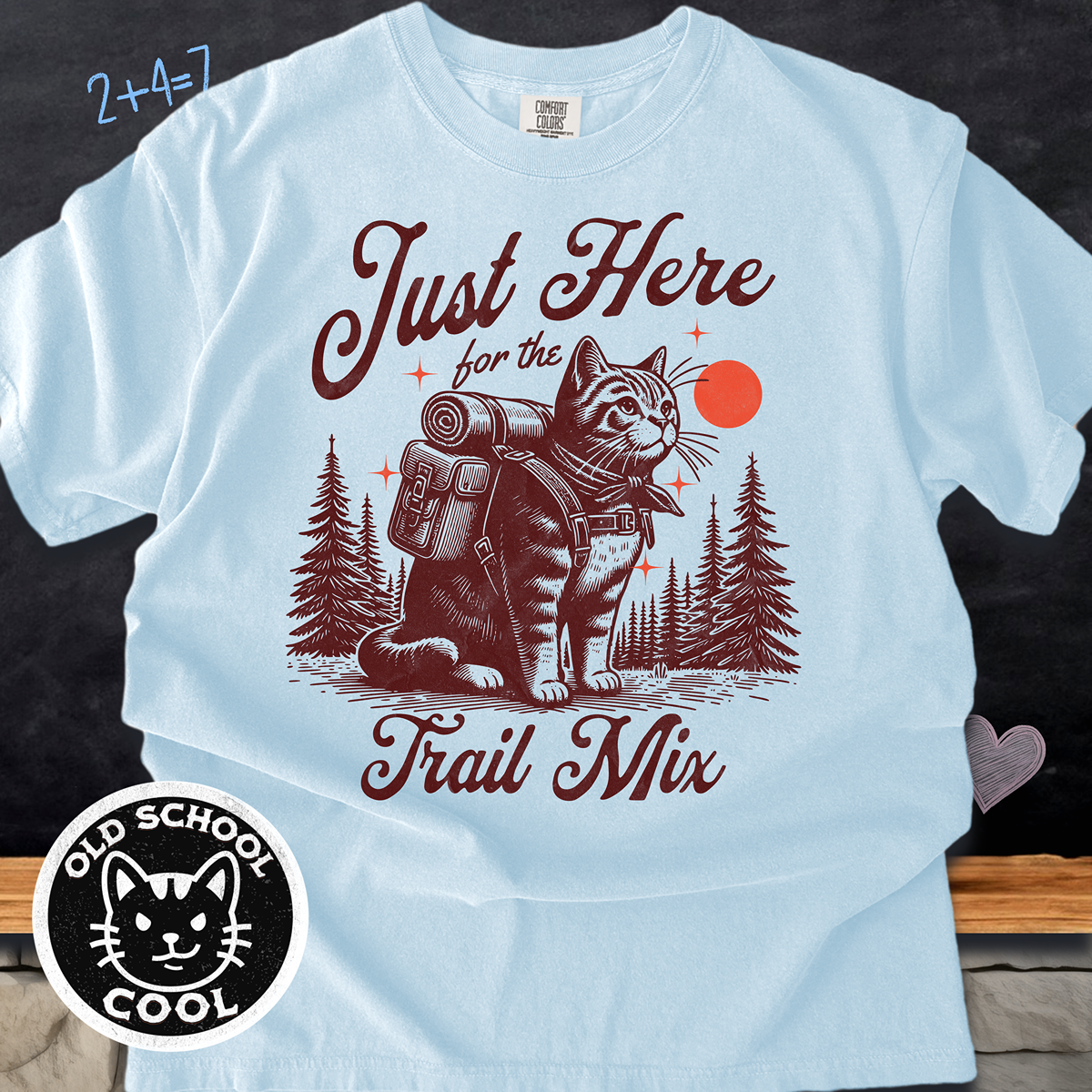 Trail Mix Hiking Cat Tee
