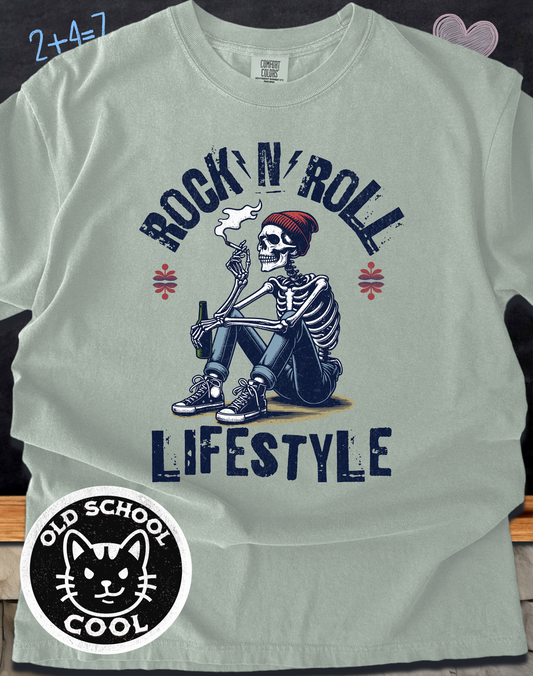 Rock-N-Roll Lifestyle Skeleton Tee