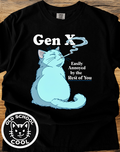 Gen X Easily Annoyed Cat Tee