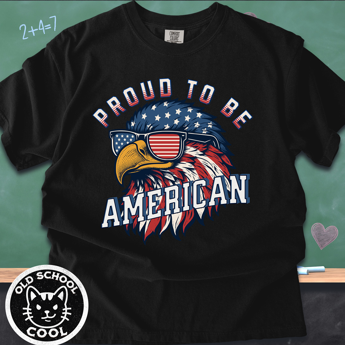 Proud To Be American Patriotic Eagle Tee