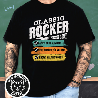 Classic Rocker Checklist Tee
