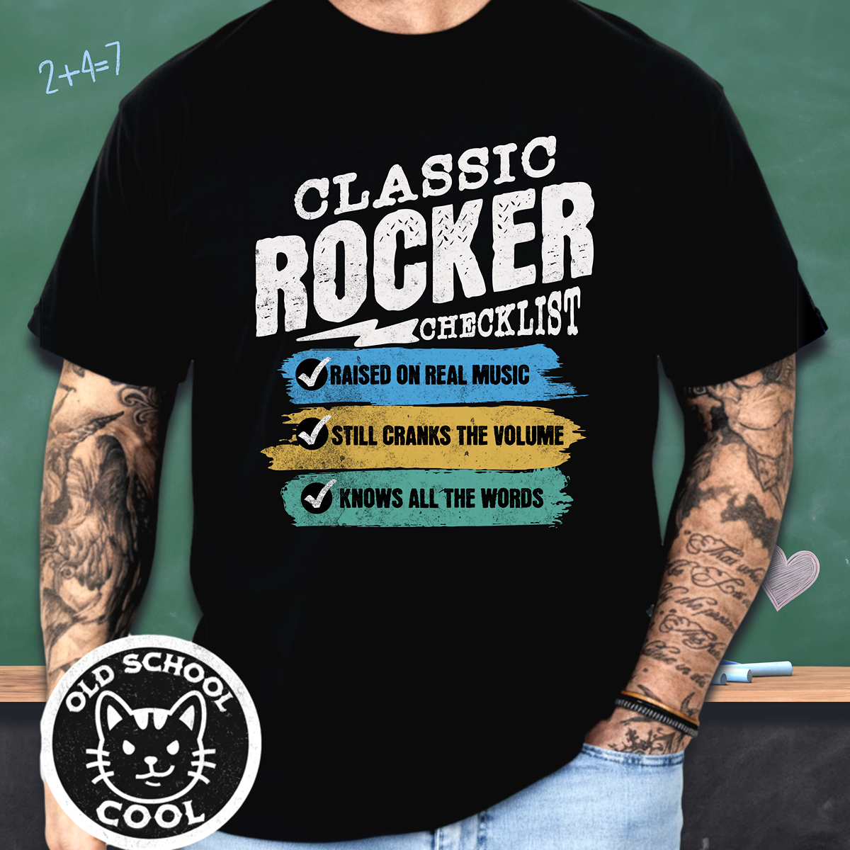 Classic Rocker Checklist Tee