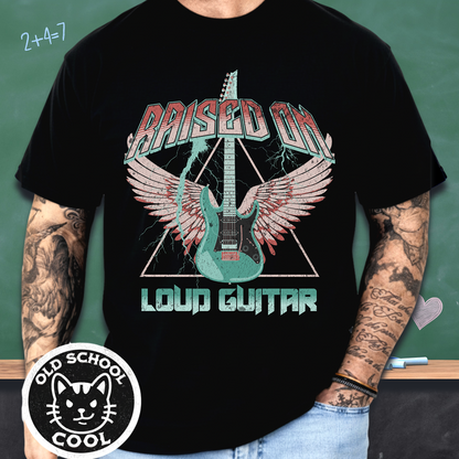 Raised on Loud Guitar Retro Tee