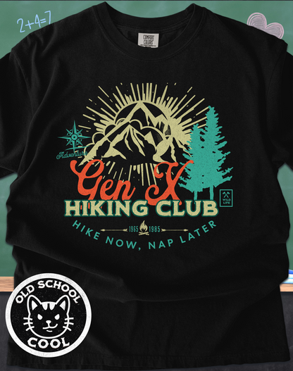 Gen X Hiking Club Retro Mountain Tee
