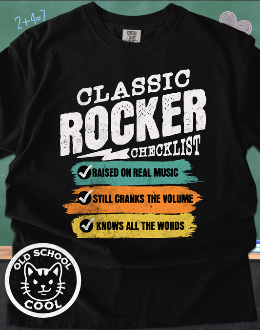 Classic Rocker Checklist Tee