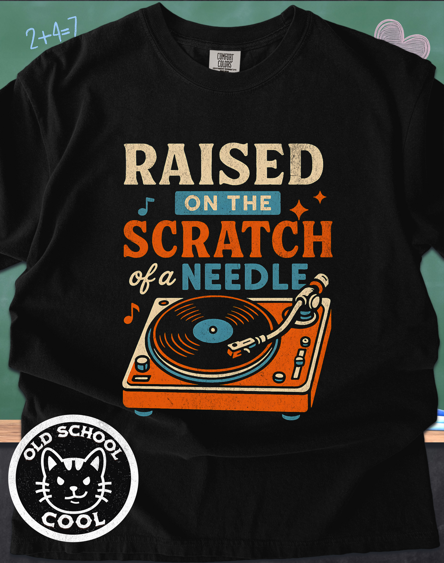 Raised on Needle Scratch Tee