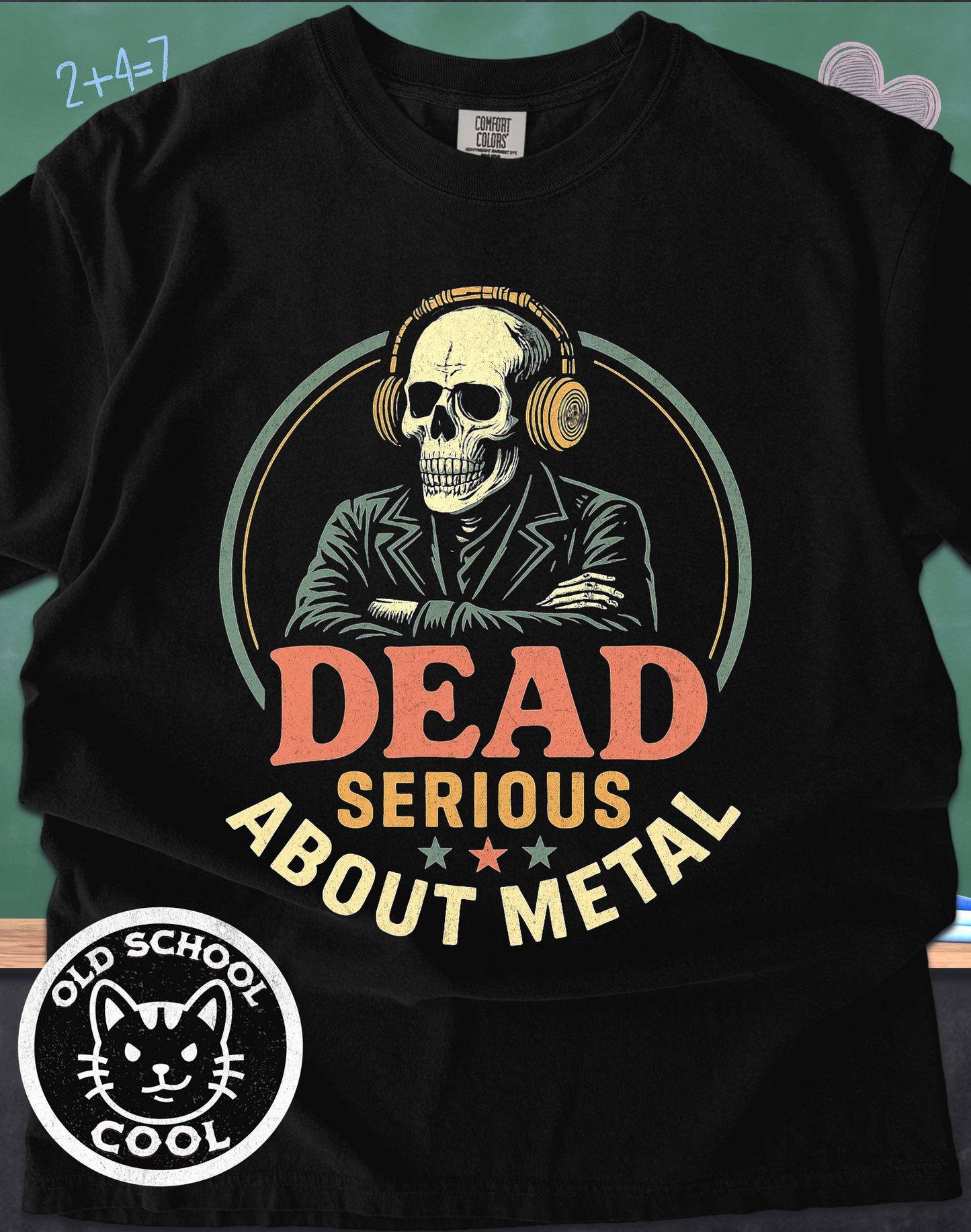 Dead Serious About Metal Skeleton Tee