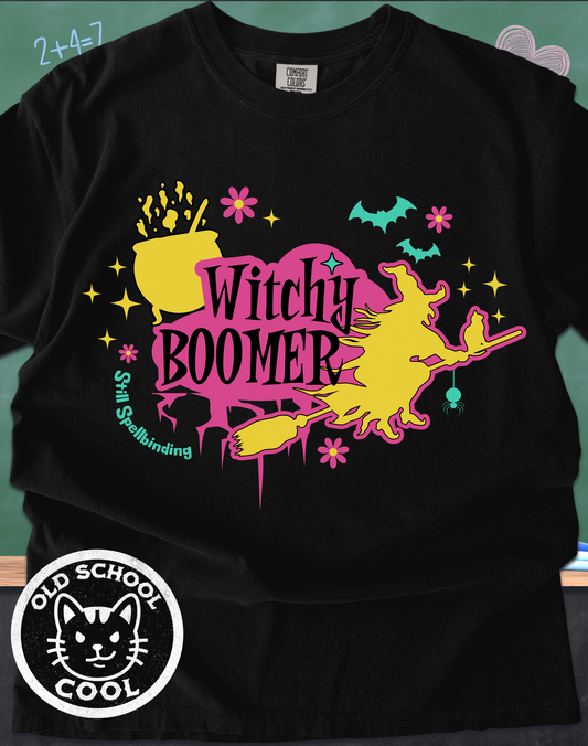 Witchy Boomer Tee - Halloween Shirt