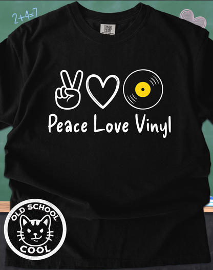 Peace Love Vinyl Retro Tee