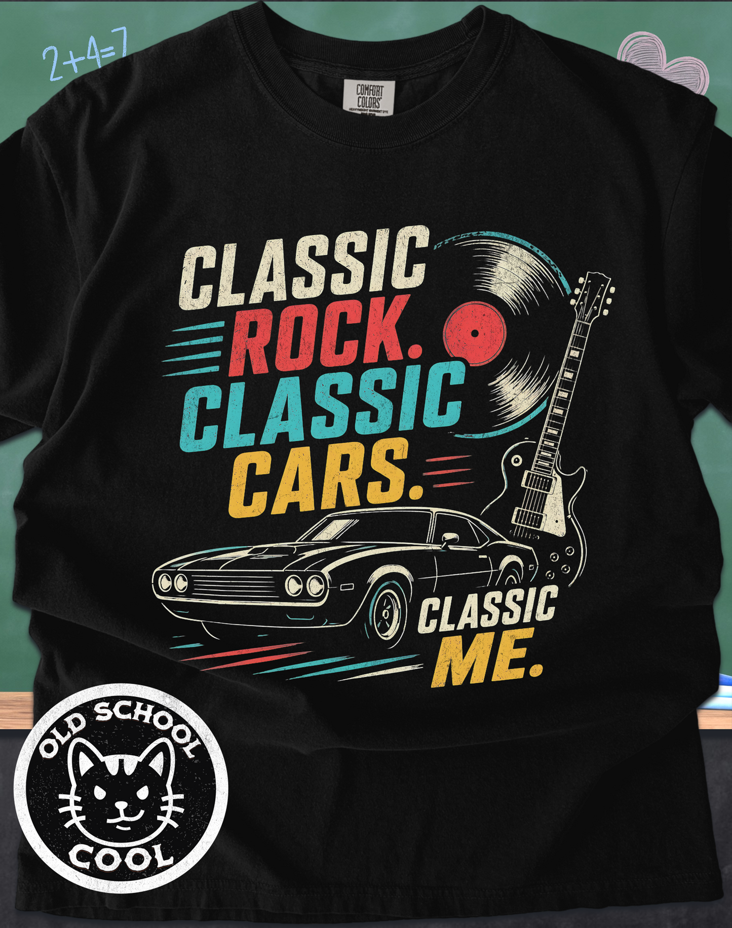 Classic Rock, Cars, Me Tee