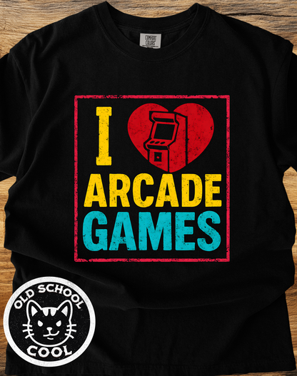 I ❤️ Arcade Games Tee