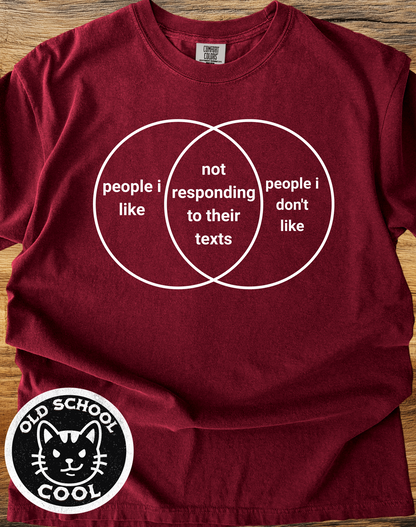 Text Response Venn Tee