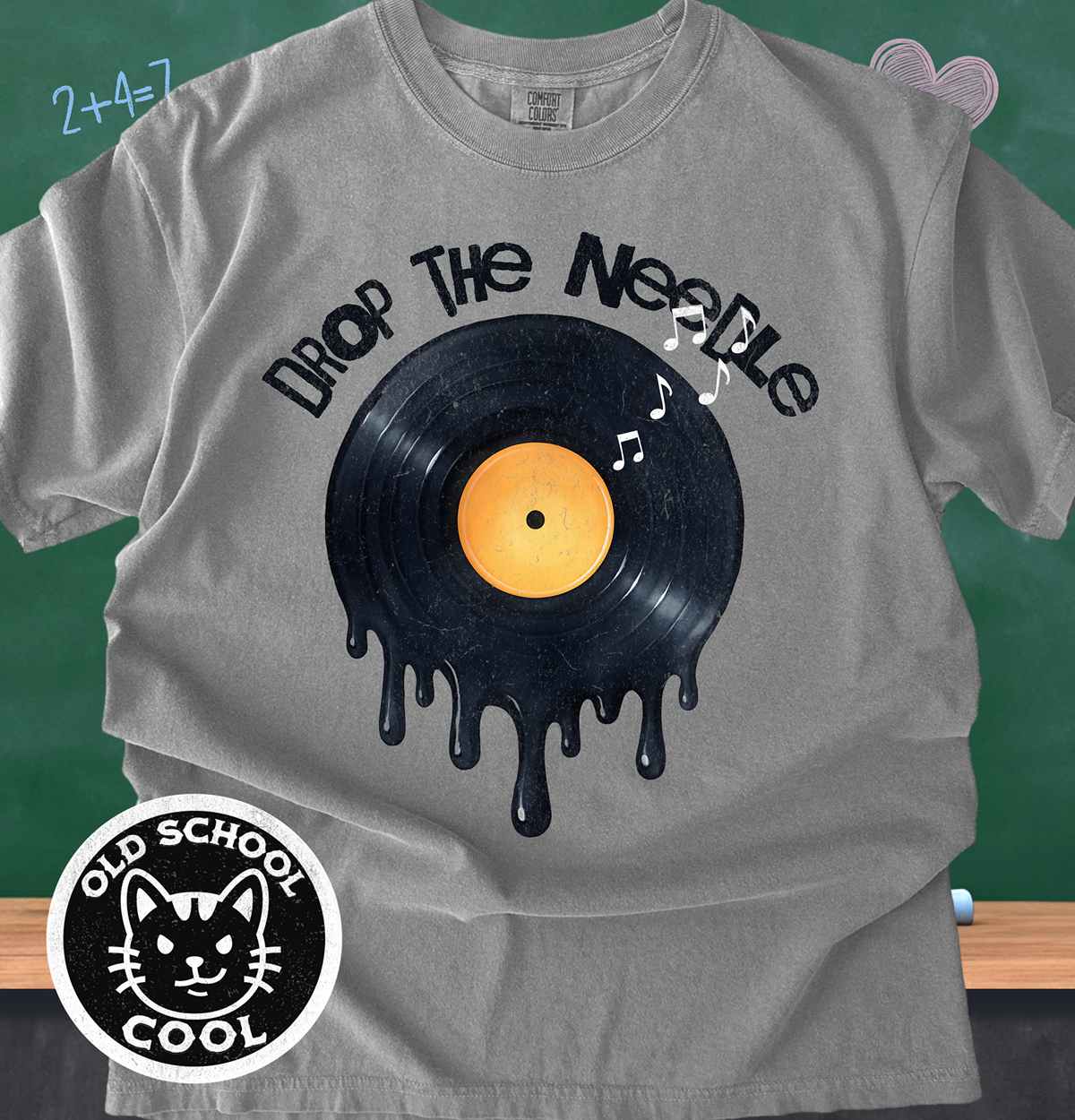 Drop the Needle Vinyl Drip Tee