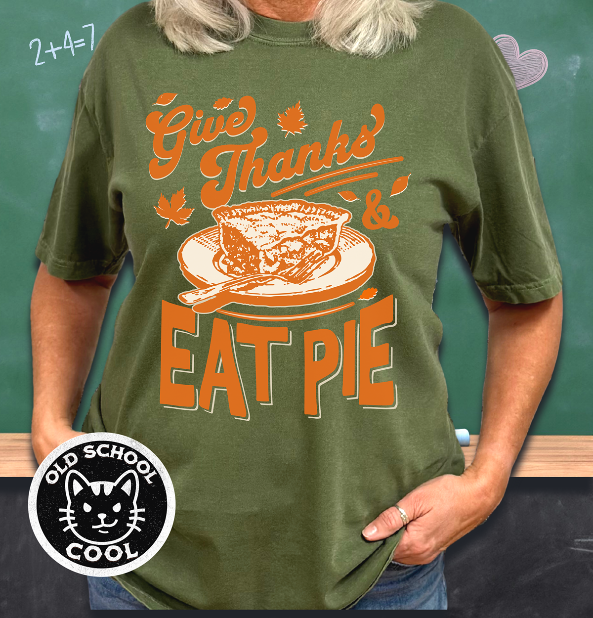 Give Thanks & Eat Pie Tee - Thanksgiving Shirt