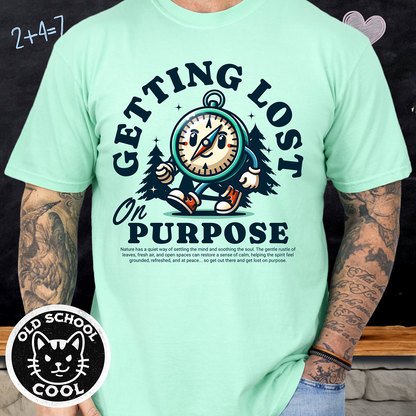 Getting Lost Compass Mascot Tee