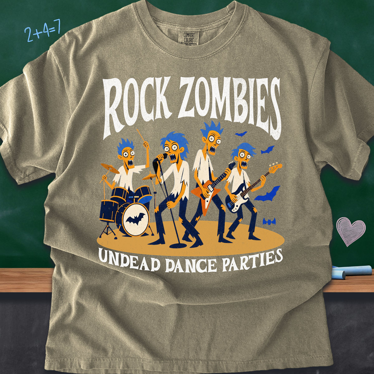 Rock Zombies Tee - Halloween Shirt