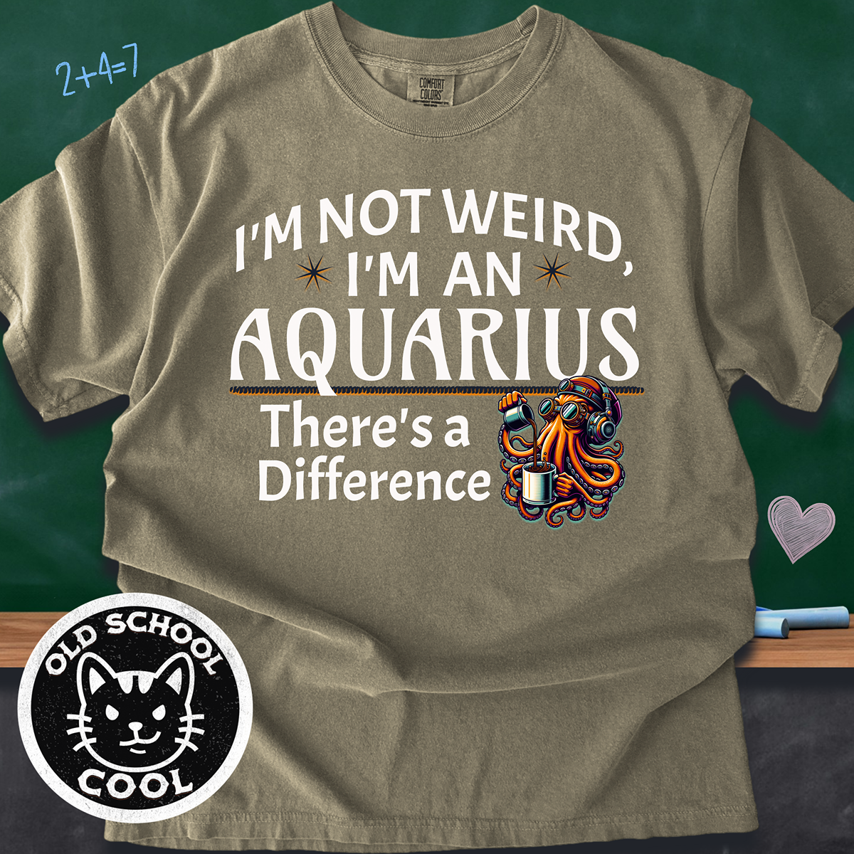 Weird Aquarius Steampunk Octopus Tee