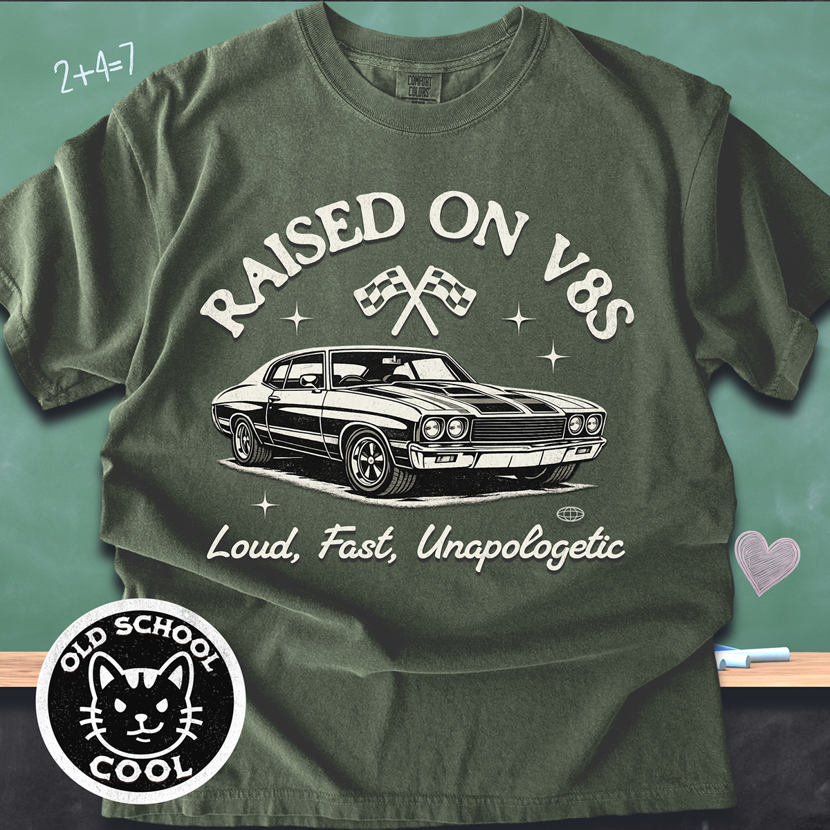 Raised on V8s Tee