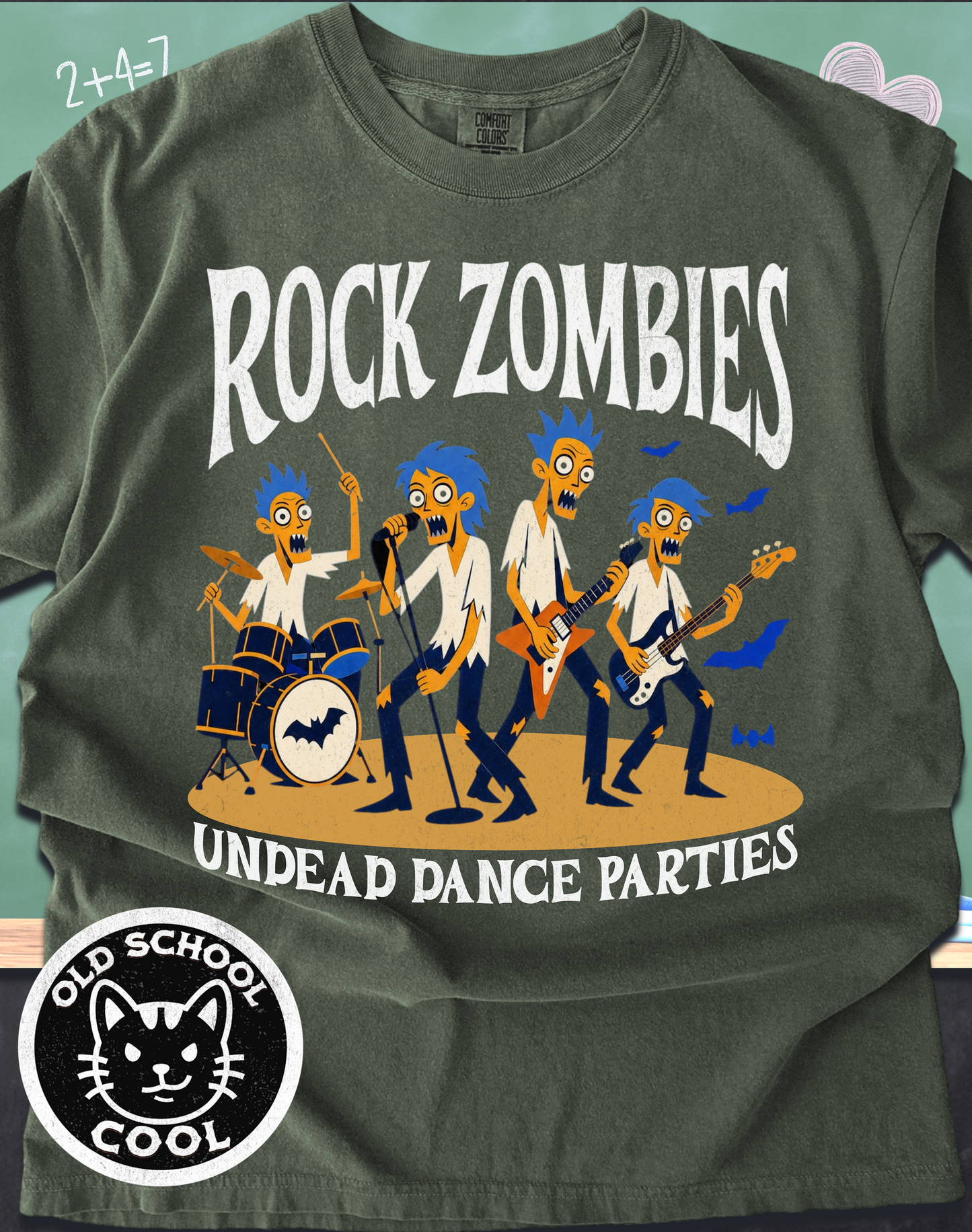 Rock Zombies Tee - Halloween Shirt