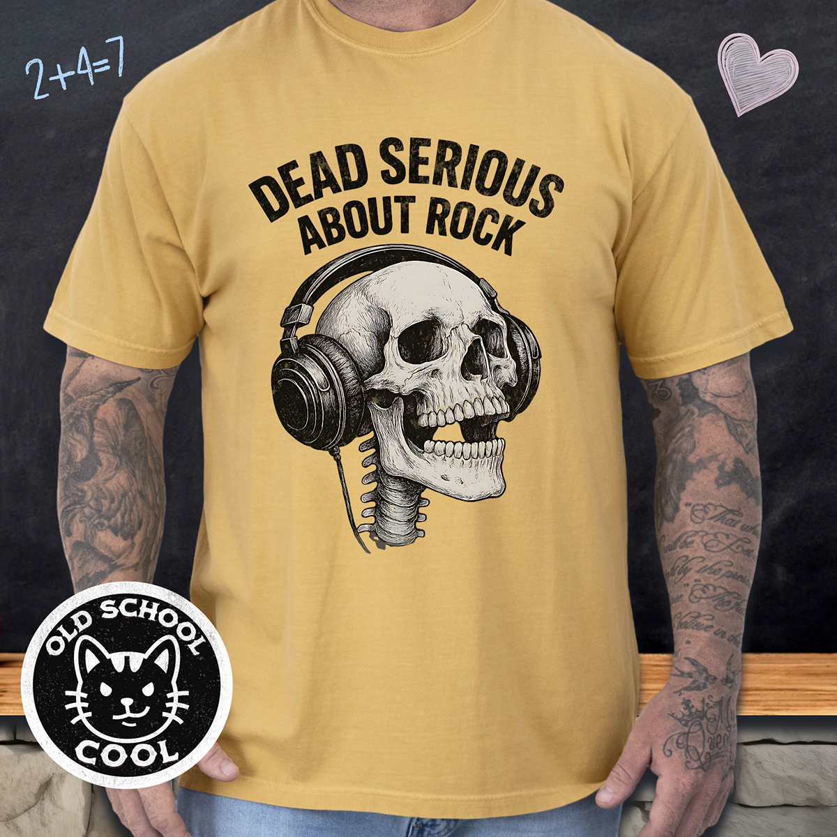 Dead Serious About Rock Skull Tee