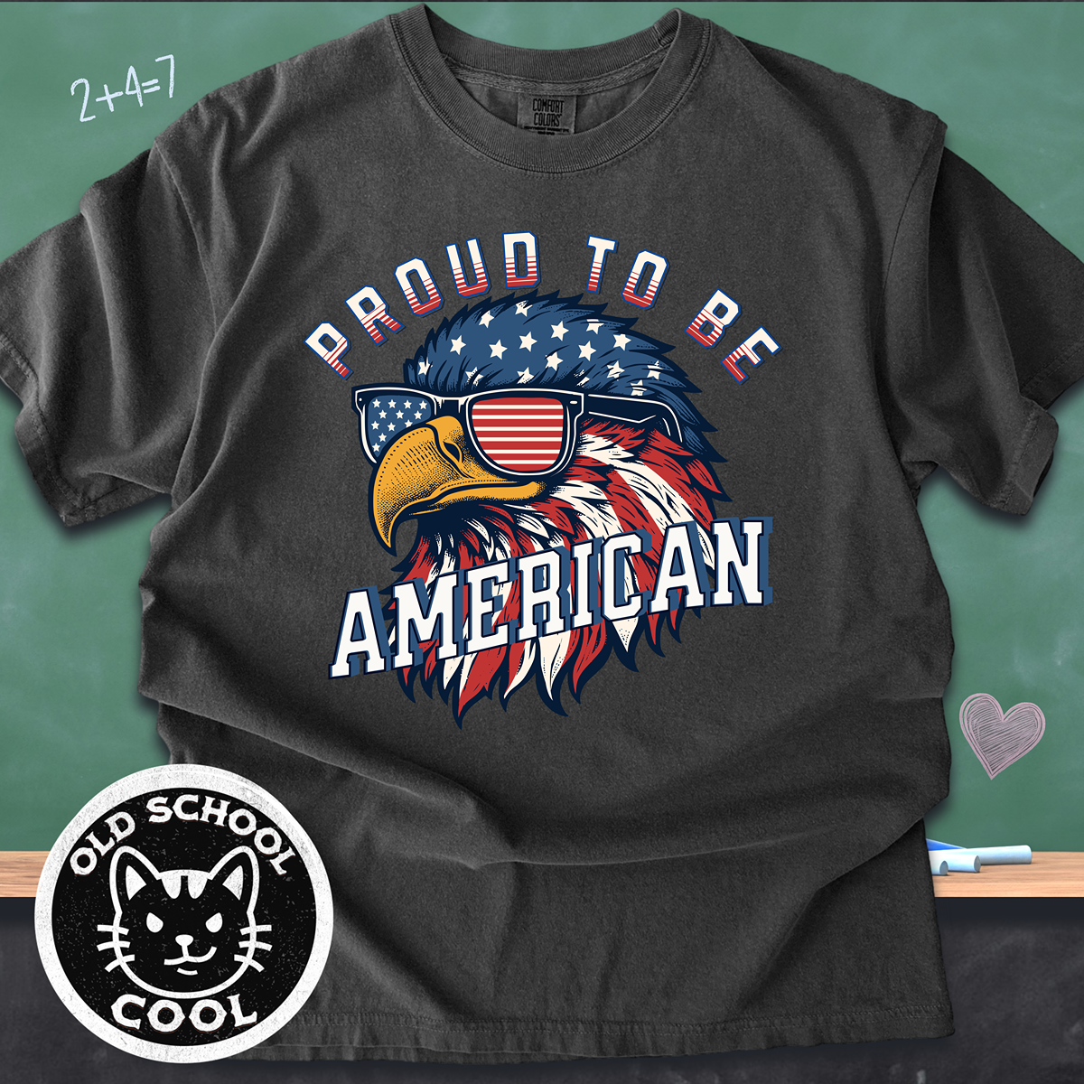 Proud To Be American Patriotic Eagle Tee