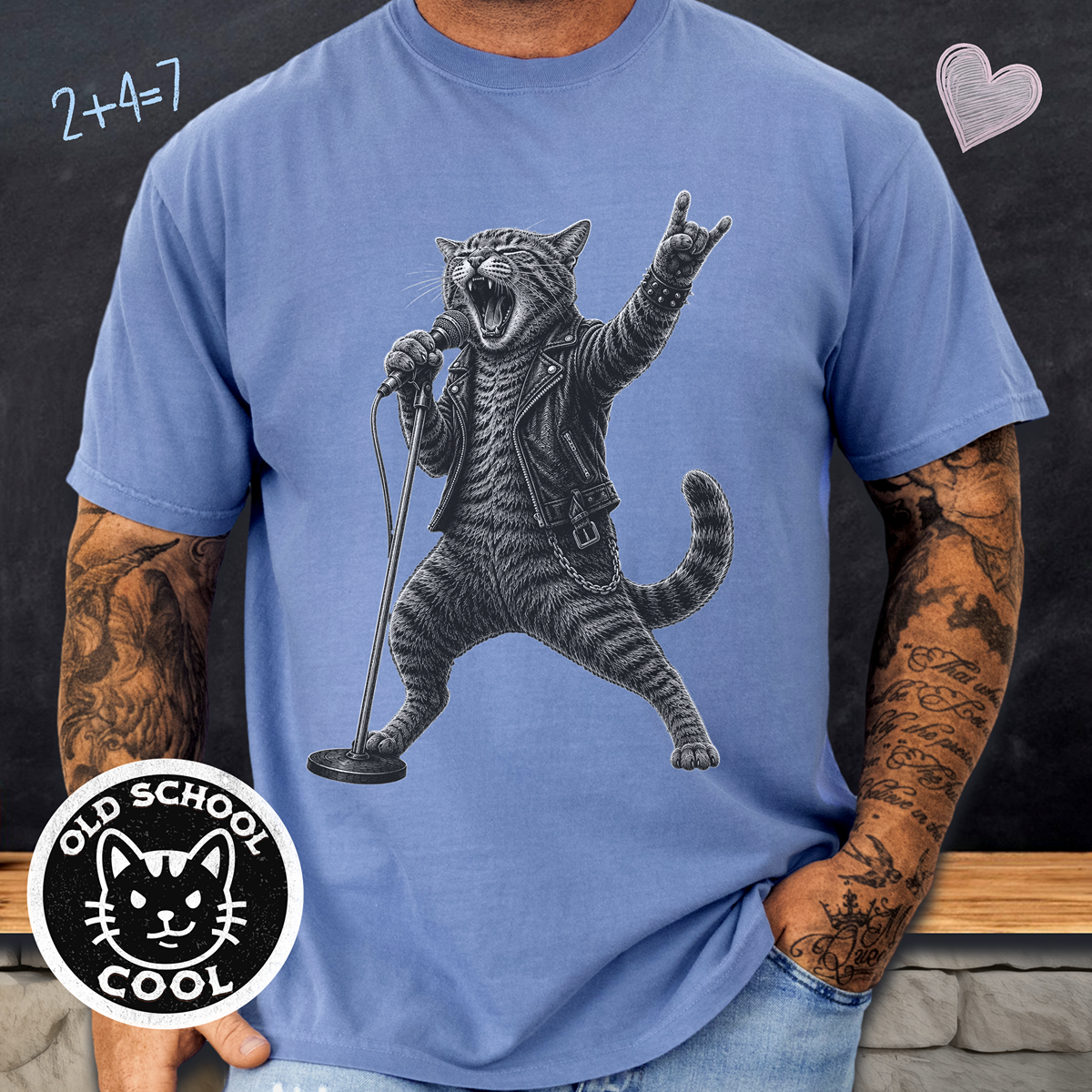 Rock Cat Singer Tee
