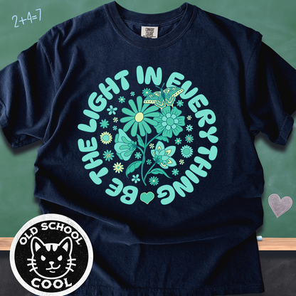 Be The Light Boho Floral Tee