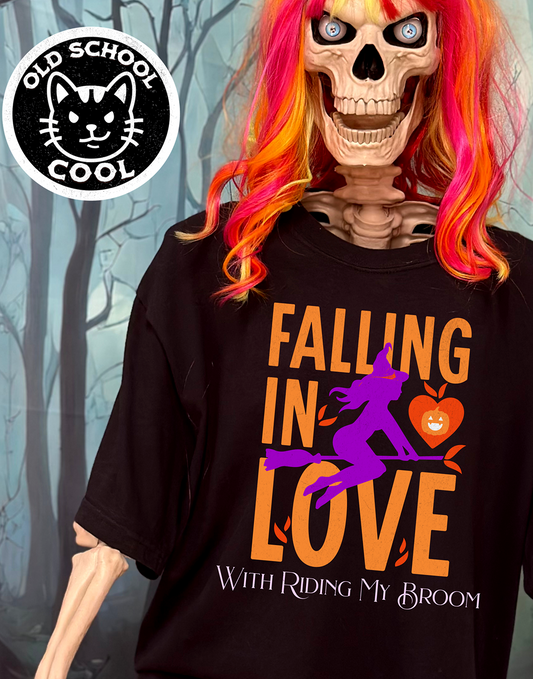 Witchy Broom Love Tee - Halloween Shirt