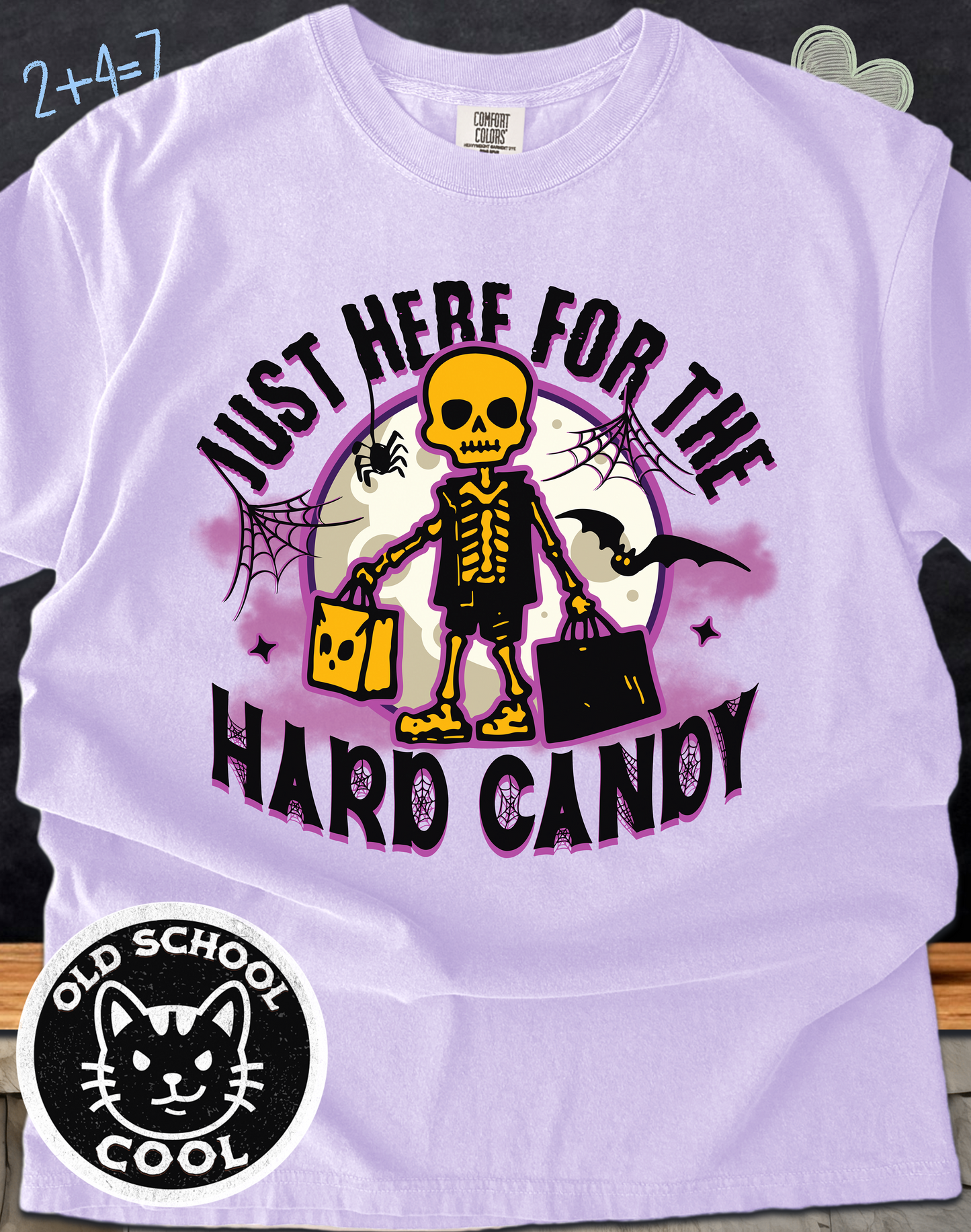 Just Here for Hard Candy Skeleton Tee - Halloween Shirt