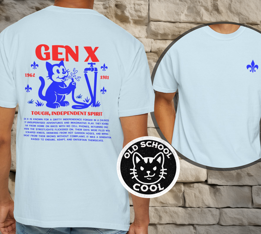 Gen X Mascot Water Hose Cat T-Shirt
